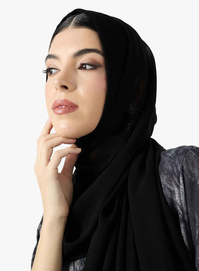 hayas closet  Printed Abaya With Sheila for Women | Best Price UAE
